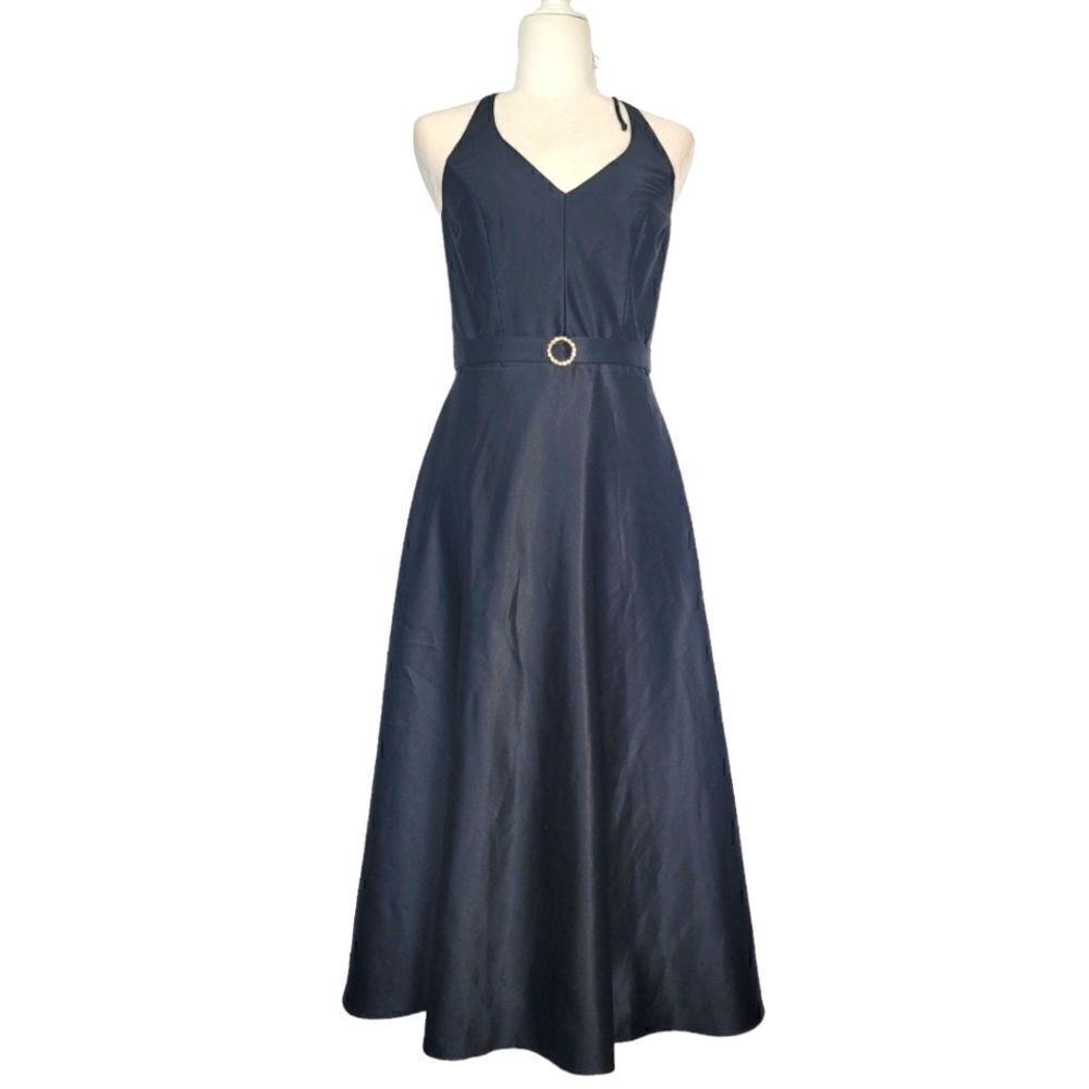 Windsor halter neck belted midi dress, size 7